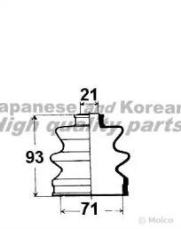 Ashuki 0864-0003 Dust boot kit axle joint Ashuki 0864-0003 Dust boot kit axle joint