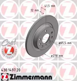 Otto Zimmermann 430.1497.20 Brake disc Otto Zimmermann 430.1497.20 Brake disc