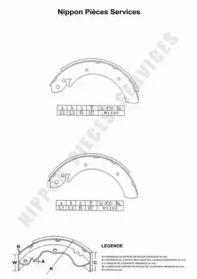 NPS N350N78 Brake pads NPS N350N78 Brake pads