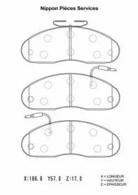 NPS N360N46 Колодки гальмівні