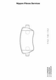 NPS N360N87 Brake pads