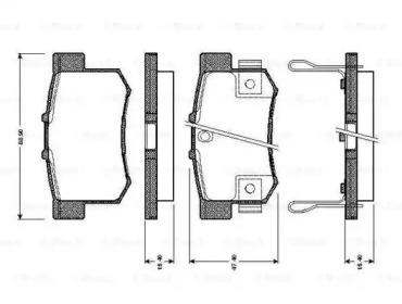 Bosch 0 986 TB2 181 Колодки тормозные