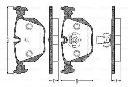 Bosch 0 986 TB2 205 Brake pads