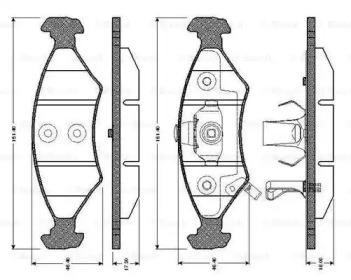 Bosch 0 986 TB2 267 Brake pads