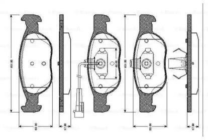 Bosch 0 986 TB2 285 Brake pads Bosch 0 986 TB2 285 Brake pads