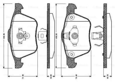 Bosch 0 986 TB2 875 Brake pads