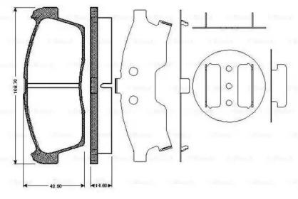 Bosch 0 986 TB2 930 Brake pads