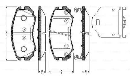 Bosch 0 986 TB2 962 Brake pads Bosch 0 986 TB2 962 Brake pads