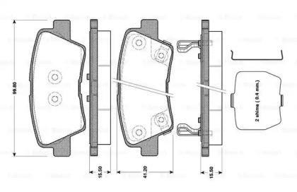 Bosch 0 986 TB3 089 Brake pads Bosch 0 986 TB3 089 Brake pads
