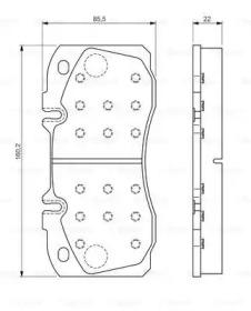 Bosch 0 986 TB3 167 Brake pads Bosch 0 986 TB3 167 Brake pads