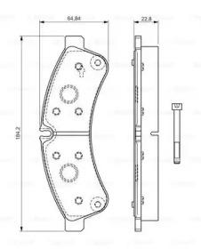 Bosch 0 986 TB3 191 Brake pads