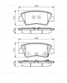 Bosch 0 986 TB3 203 Brake pads