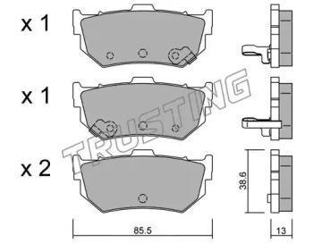 Trusting 172.0 Колодки гальмівні Trusting 172.0 Колодки гальмівні