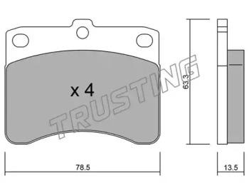 Trusting 210.0 Brake pads Trusting 210.0 Brake pads
