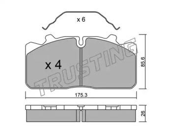 Trusting 598.0 Brake pads Trusting 598.0 Brake pads