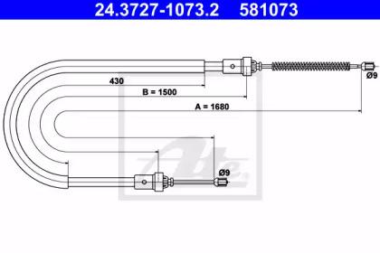 Ate 24.3727-1073.2 Brake cable Ate 24.3727-1073.2 Brake cable