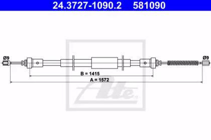 Ate 24.3727-1090.2 Brake cable Ate 24.3727-1090.2 Brake cable