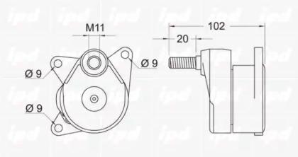 IPD 10-0461 Натягувач