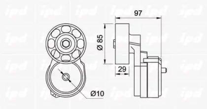 IPD 10-0577 Натяжитель ремня поликлинового