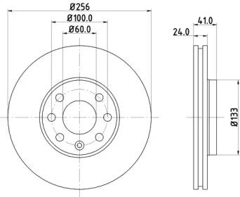 Mintex MDC1049C Brake disc Mintex MDC1049C Brake disc