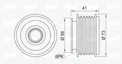 IPD 12-0011 Механізм вільного ходу генератора