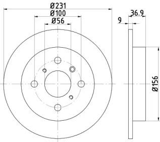 Mintex MDC1191 Диск гальмівний