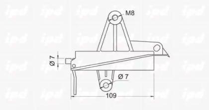 IPD 13-0267 Натягувач ременя ГРМ IPD 13-0267 Натягувач ременя ГРМ