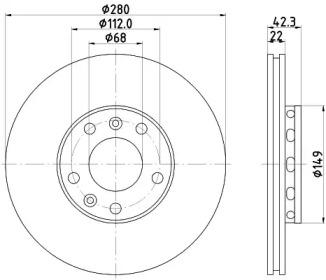 Mintex MDC1758 Brake disc Mintex MDC1758 Brake disc