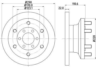 Mintex MDC1896 Brake disc Mintex MDC1896 Brake disc