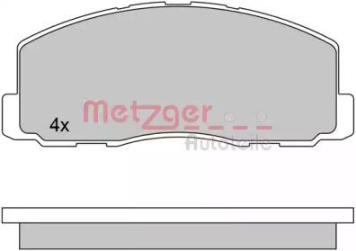 Metzger 1170569 Колодки гальмівні Metzger 1170569 Колодки гальмівні