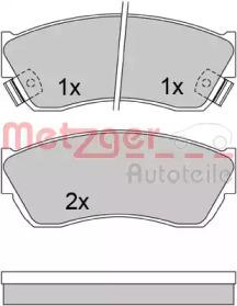Metzger 1170625 Brake pads Metzger 1170625 Brake pads