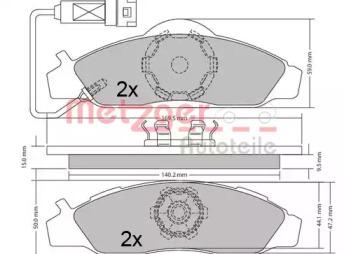 Metzger 1170667 Brake pads Metzger 1170667 Brake pads
