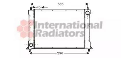 Van Wezel 02002069 Радіатор охолодження двигуна Van Wezel 02002069 Радіатор охолодження двигуна