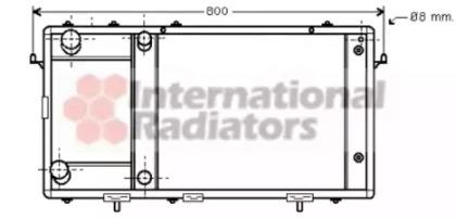 Van Wezel 02002137 Радіатор охолодження двигуна Van Wezel 02002137 Радіатор охолодження двигуна
