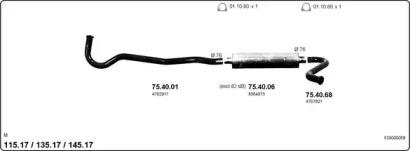 IMASAF 539000058 Глушник вихлопних газів кінцевий IMASAF 539000058 Глушник вихлопних газів кінцевий