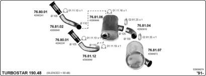 IMASAF 539000074 Глушник вихлопних газів кінцевий IMASAF 539000074 Глушник вихлопних газів кінцевий