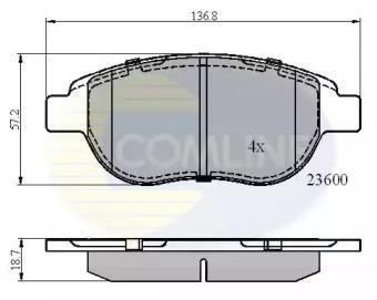 Comline CBP01038 Brake pads Comline CBP01038 Brake pads