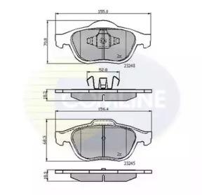 Comline CBP01116 Колодки гальмівні