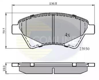 Comline CBP01160 Brake pads Comline CBP01160 Brake pads