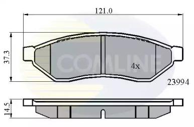 Comline CBP01190 Brake pads Comline CBP01190 Brake pads