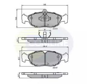 Comline CBP0134 Brake pads Comline CBP0134 Brake pads
