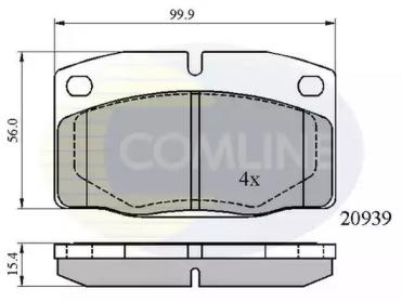 Comline CBP0135 Колодки гальмівні Comline CBP0135 Колодки гальмівні