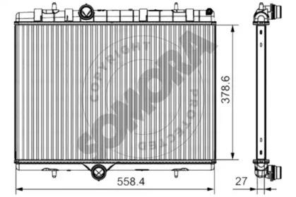 Somora 227040B Радіатор охолодження двигуна Somora 227040B Радіатор охолодження двигуна