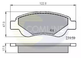 Comline CBP01552 Brake pads Comline CBP01552 Brake pads
