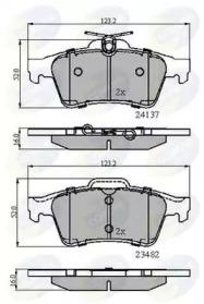Comline CBP01599 Brake pads