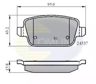 Comline CBP01610 Brake pads
