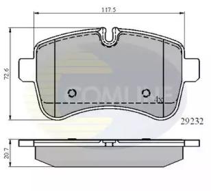 Comline CBP01617 Brake pads Comline CBP01617 Brake pads