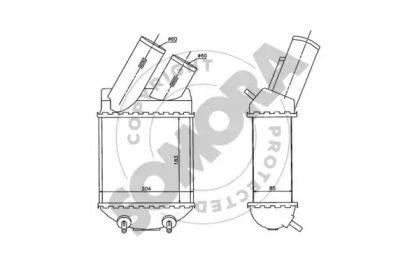 Somora 243045 Радіатор інтеркулера Somora 243045 Радіатор інтеркулера