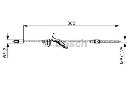 Bosch 1 987 482 369 Brake cable