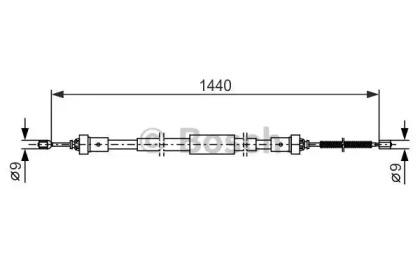 Bosch 1 987 482 383 Brake cable